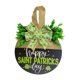 thumbnail image 2 of Letrero para puerta con texto "Feliz Día de San Patricio", 30 x 30 cm, con lazo, regalos creativos Estilo B, 2 of 9