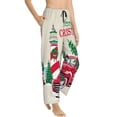 thumbnail image 3 of Kdxio Women's Comfy Stretch Merry Christmas 1Print Drawstring Pajama Pants-X-Large, 3 of 9