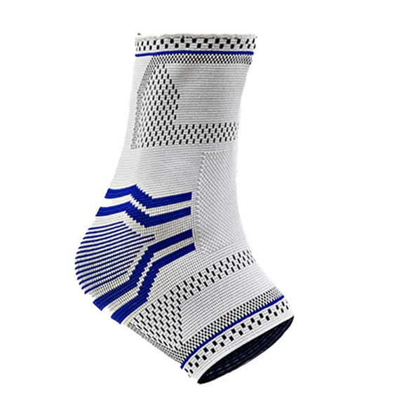 Ankle Brace Compression Support Sleeve with Stabilizing Gel Pads for Recovery - Grey