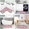 thumbnail image 4 of 2-Piece Kitchen Rugs Set Non-Slip Mats Carpet Floor for Kitchen, Bathroom (19.7"x27.6" & 19.7"x47.2") Watercolor Sparkling Cherries, 4 of 7