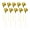 Golden, variant on 10PCS Multicolor Flower Bud Toothpicks, Flower Bud Toothpicks, Handmade Bamboo Appetizer Fruit Skewers Food Picks for Wedding Valentines Holiday Party Decoration - Color B