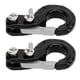 thumbnail image 1 of 2 uds ganchos de remolque de cabrestante gancho de cuerda de tracción de carreras de aleación de aluminio para coche de escalada 1/10 RC negro, 1 of 14