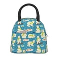thumbnail image 1 of Fotbe Cute Polar Bear Fishing Bolsa de Almuerzo con Estampado, Lonchera Aislada, Contenedor de Comida Reutilizable Tipo Cooler a Prueba de Fugas, 1 of 6
