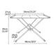 thumbnail image 3 of Foldable Camping Table Lightweight Folding Table Picnic Desk for Fishing BBQ, 3 of 5