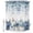 Blue White, variant on Shower Curtains for Bathroom, Blue Gray Pumpkins Fall Waterproof Fabric Shower Curtain, Thanksgiving Eucalyptus Leaves Decorative Bathroom Curtain for Bathtub, 36"x72", No Hooks Included