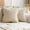 Beige, variant on 2 Pack Corduroy Cushion Covers Boho Decorative Throw Pillow Case Spliced Patchwork Pillowcases for Home Sofa 18x18 inch