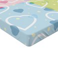thumbnail image 2 of Ambesonne Valentine Fitted Sheet, Hearts Dots Colorful, Full Size, Multicolor, 2 of 3