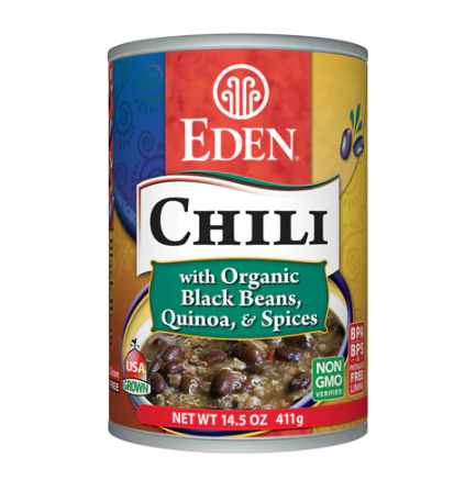 Eden Foods Chili Vegetarian Black Beans Quinoa & Spices -- 14 oz Pack of 4