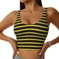 thumbnail image 1 of Balery Gold Glitter Sujetadores deportivos con espalda cruzada para mujer, acolchados, sin costuras, de alto impacto, ideales para yoga, gimnasio, entrenamiento y fitness.-Medium, 1 of 8