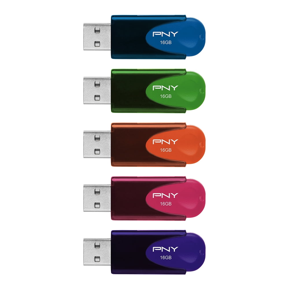 16GB Attaché 4 USB 2.0 Flash Drive 5-Pack​