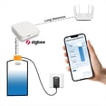 thumbnail image 4 of Tuya Smart Zigbee Ultrasonic Liquid Level Water Real-Time Tank Monitor Sensor APP Monitor Water Level Alarm US PLUG, 4 of 6