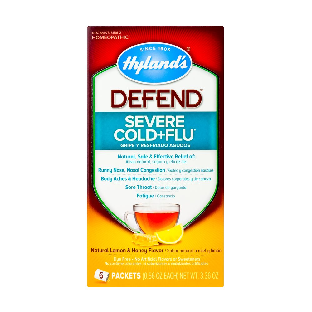 Hyland's DEFEND, Severe Cold+Flu Medicine, Natural Relief of Cold and