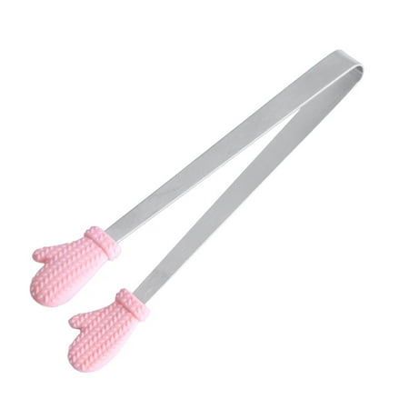 

Mackneog Creative Small Palm Silicone Clip Stainless Steel Handle And Hand Shaped Designed Silicone Tongs Creative Kitchen Gadgets For Sweets Ice Cube Spices Sugar Barbecue B