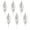 Flocked Artificial Pine Branch Picks #A, variant on Artificial Red Berry Picks, 6-Pack Glossy Berry Stems for Christmas Trees, Wreaths, Garlands and Holiday Floral Arrangements