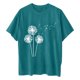 thumbnail image 3 of Camisetas de Manga Corta para las Mujeres Impreso Cuello Redondo Suelto Camiseta, Casual Cuatro Estaciones Blusa para el Hogar, 3 of 3