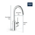thumbnail image 2 of Grohe Concetto 32138002 Single Hole Single-Handle L-Size Bathroom Faucet 1.2 GPM in Grohe Chrome, 2 of 7