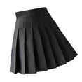 thumbnail image 2 of Falda plisada Mini uniforme de colegiala de tenis de cintura alta con pantalones cortos, negro, XL Vogacara AP001094-09, 2 of 7