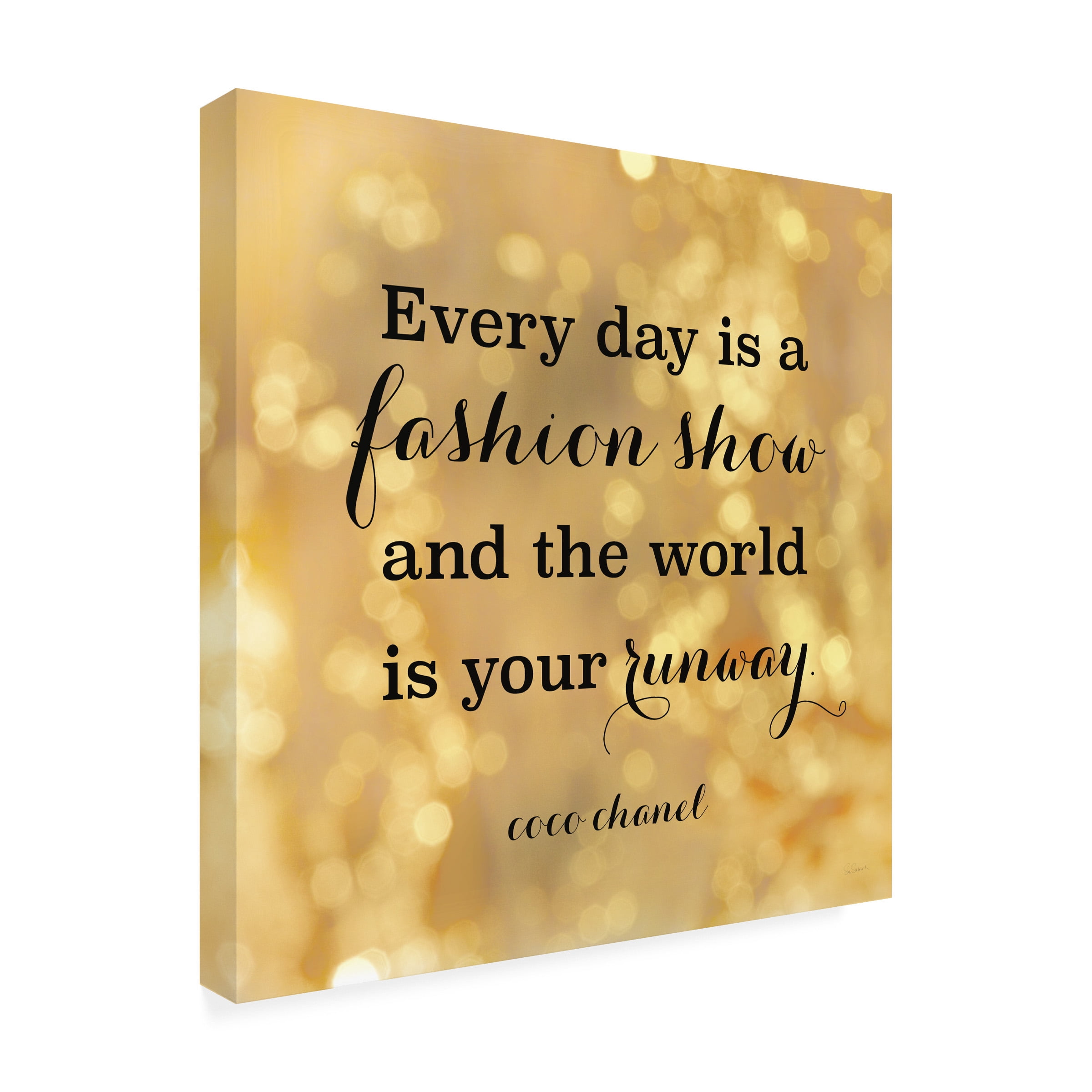 Trademark Fine Art 'Fashion Quotes II' Canvas Art by Sue Schlabach