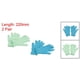 thumbnail image 2 of Guantes de limpieza de microfibra Uxcell, mitones, azul y verde menta, 2 pares, 2 of 5