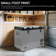 Whynter FM-62DZ 62-Quart Dual Zone Portable Freezer, Stainless Steel