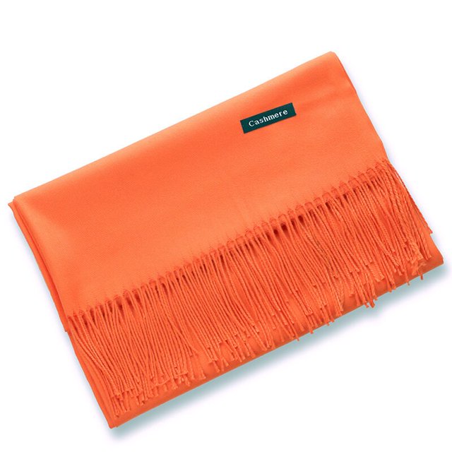 Bufanda de Cachemira de lujo para mujer, chal liso con borlas, chal de invierno, 2021 Fivean unisex