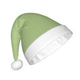thumbnail image 2 of Daiia Green Gingham Print Christmas Knitted Beanie Hat, Large Knit Hat Xmas Small Gifts For Men Women Adult, 2 of 6