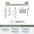 thumbnail image 4 of Amerock Mulholland Polished Nickel 9 inch (229mm) Towel Bar, 4 of 7