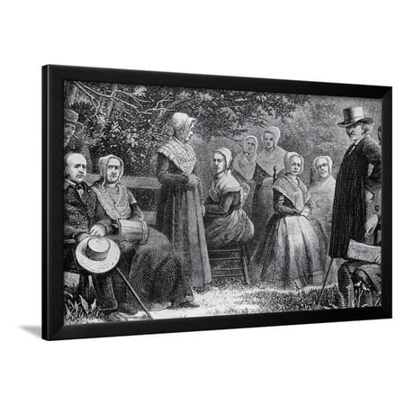 Portrait of Group of Pennsylvania Shakers Framed Print Wall