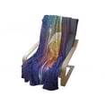 thumbnail image 4 of Fantasy Soft Flannel Fleece Blanket, Stream of Binary Digits Leaking from Abstract Brain Mental Creativity Theme Print, Cozy Plush for Indoor and Outdoor Use, 50" x 60", Multicolor, by Ambesonne, 4 of 6