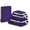 Purple, variant on 4 Set Compression Packing Cubes for Travel Expandable Luggage Organizers Bags for Carry on Suitcases