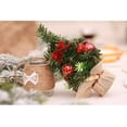thumbnail image 4 of Artificial Christmas Trees, Desktop Christmas Tree Xmas Tree Baubles 20cm Gold, 4 of 6
