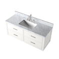 thumbnail image 4 of Durable and Attractive - Solid Wood Frame White Vanity with Carrara Marble Top for Long - lasting Use, 4 of 4