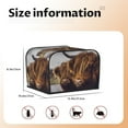 thumbnail image 5 of Picia Portrait Of Cow With Its Baby Cow Print 4 Slice Toaster Cover , Toaster Protector Dustproof Kitchen Appliance Cover, Kitchen Appliance Dustproof Protector, 5 of 7