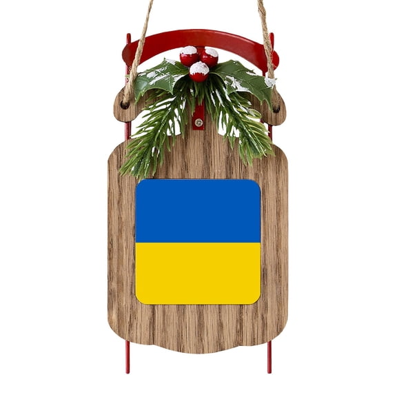 CafePress - Flag Of Ukraine - Sled Ornament