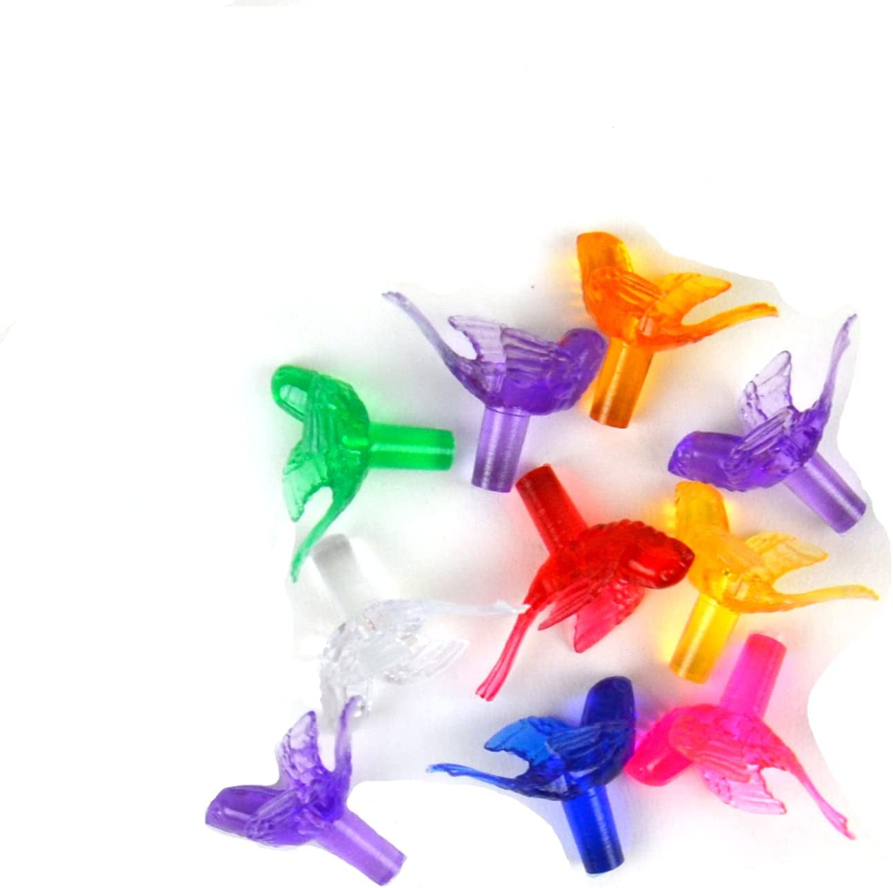 Touch of Nature 1" Multi Colored Bird Ornaments for Ceramic Tree