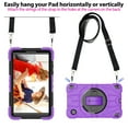 thumbnail image 5 of Allytechgroup for Samsung Galaxy A11(SM-X130/X135) 2025 Tablet 8.7 Inch & Tab A9 8.7 Inch 2023 Case with Stand, Heavy Duty Shockproof Case with Shoulder Strap For Women Men, Purple, 5 of 10