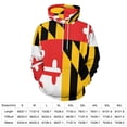 thumbnail image 2 of Maryland Flag Oversized Hoodies for Women Pullover Womens Clothes with Pocket Mens Ultimate Pullover Hoodie Sweatshirt S-6XL, 2 of 8