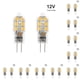 thumbnail image 1 of Ounissouiy Bombilla LED de 2 uds., luces nocturnas emisoras de luz de 360 grados para candelabros, lámparas de , iluminación de gabinete Luz blanca AC/DC12V 10Conjunto, 1 of 6