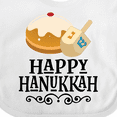 thumbnail image 4 of Inktastic Happy Hanukkah Dreidel Donut Boys or Girls Baby Bib, 4 of 4