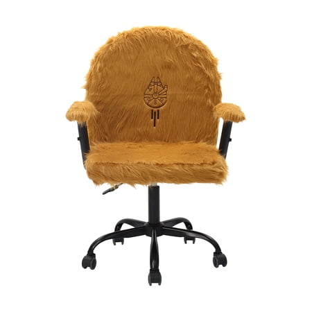 Impressions Vanity Chewbacca Swivel Vanity Chair with Wheels Ergonomic Comfy Desk Chair