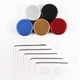 thumbnail image 2 of juegos de tapones para pedales de efectos de guitarra, de aleación de aluminio (azul, 1 tapón, 3 tornillos, 1 mango), 2 of 5