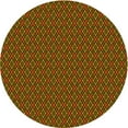 thumbnail image 1 of Ahgly Company Machine Washable Indoor Round Transitional Saffron Red Area Rugs, 4' Round, 1 of 7