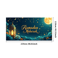 thumbnail image 1 of Ramadan Mubarak Lantern Backdrop Banner for Celebration Event Decor Festive Party Supplies Photography Props Islamic Decorations Background, 1 of 4