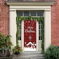 thumbnail image 6 of YIKA Christmas Door Cover Decoration Christmas Door Cover Door Hanging Party Decoration Door Cover Tapestry Red, 6 of 6