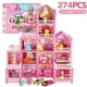 thumbnail image 2 of Casa de muñecas para niña, Villa, Castillo de princesa, casa de juegos para niños, juguetes ensamblados de simulación, regalos para cumpleaños, 2 of 4