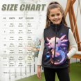 thumbnail image 7 of Garronmavis Pink Axolotl Girls Sleeveless Vests Size 5-6 Wind Proof Girls Outerwear Vest Sleevless Versatile Fall Winter Warm Outerwear With Pockets Soft Fall Outfits Fashion Clothing, 7 of 7