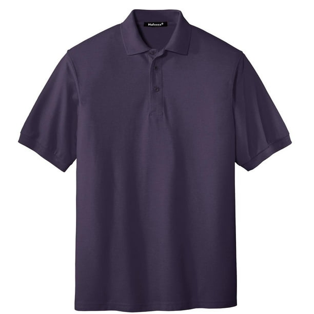 Mafoose Mafoose Men's Extended Size Silk Touch Polo Shirt Eggplant 4X
