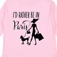 thumbnail image 4 of Inktastic I'd Rather Be in Paris- shopping and travel Girls Long Sleeve Toddler T-Shirt, 4 of 5