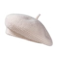 thumbnail image 2 of Knitted Berets for Women French Beret Hats for Women Trendy Painter Cap Beanies Warm Fall Winter Hat Tea Party, 2 of 7