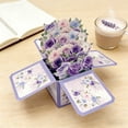 thumbnail image 1 of EGNMCR Home Decor, Room Decor, Wall Decor Flower Greeting Card With Envelopes Premiums Thank You Note Card For Birthday Paper greeting cards, 1 of 6